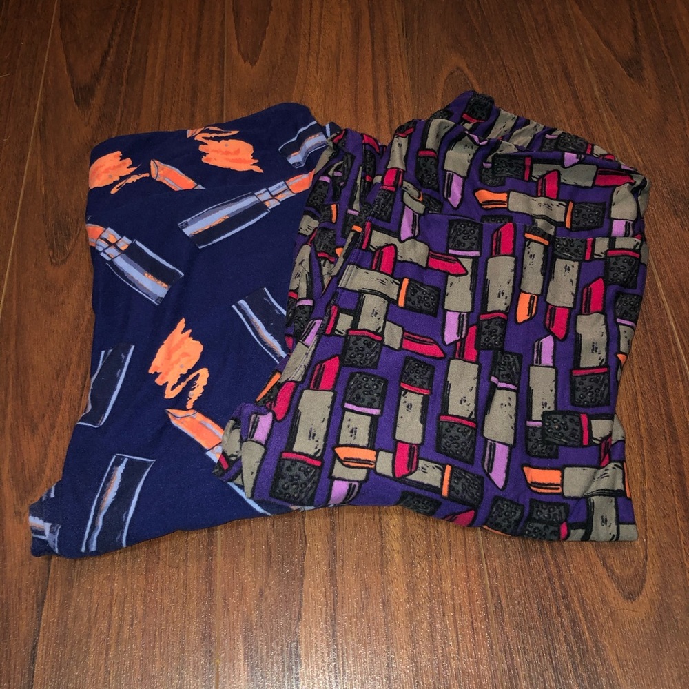 LuLaRoe TC Lipstick Leggings Bundle